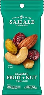 Sahale Snacks Classic Fruit and Nut Trail Mix, 1.5 Oz Grab & Go Bags (18...
