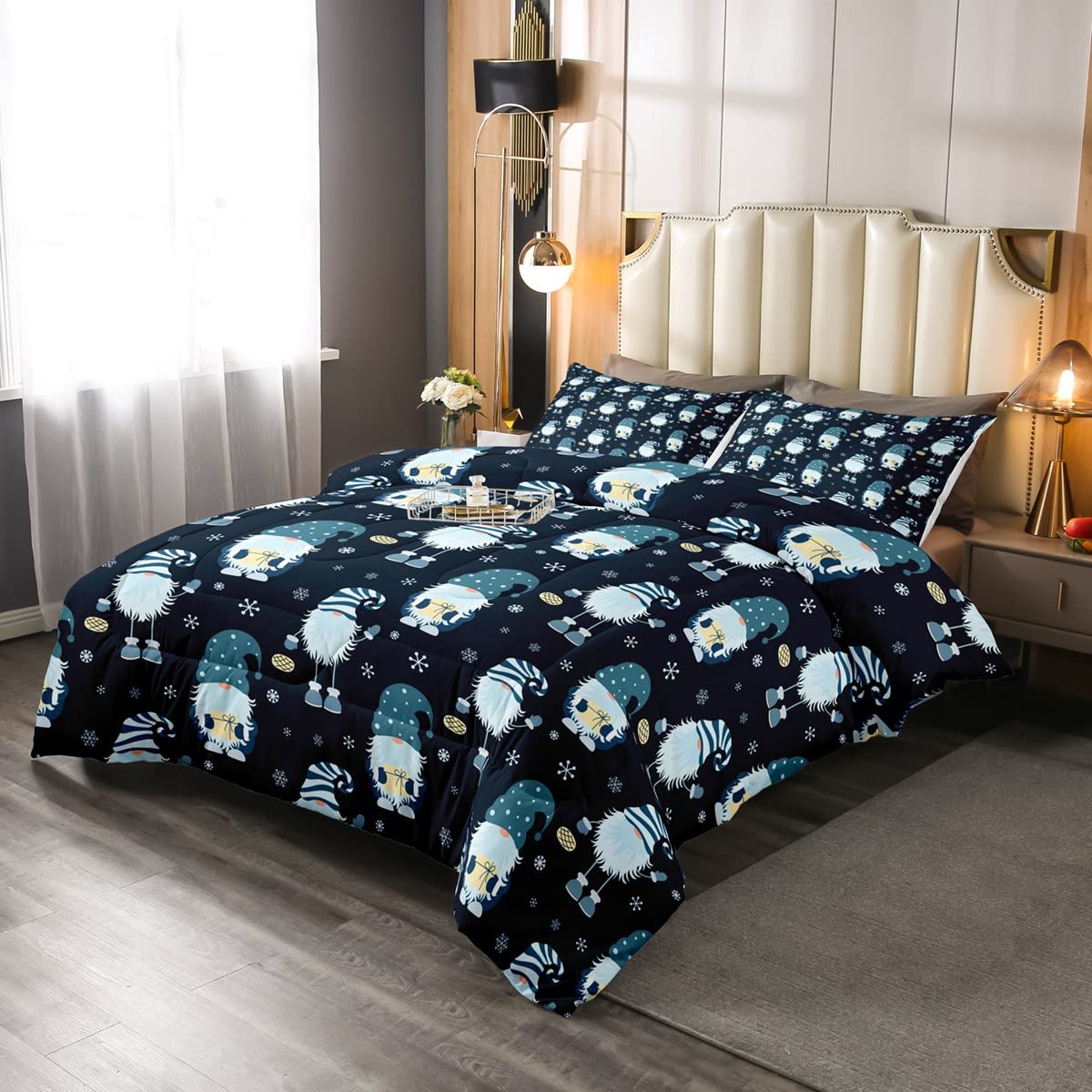 Homewish Weihnachtsmann Bettwäsche Set - Skandinavische Weihnachten Bettdecke Für Kinder