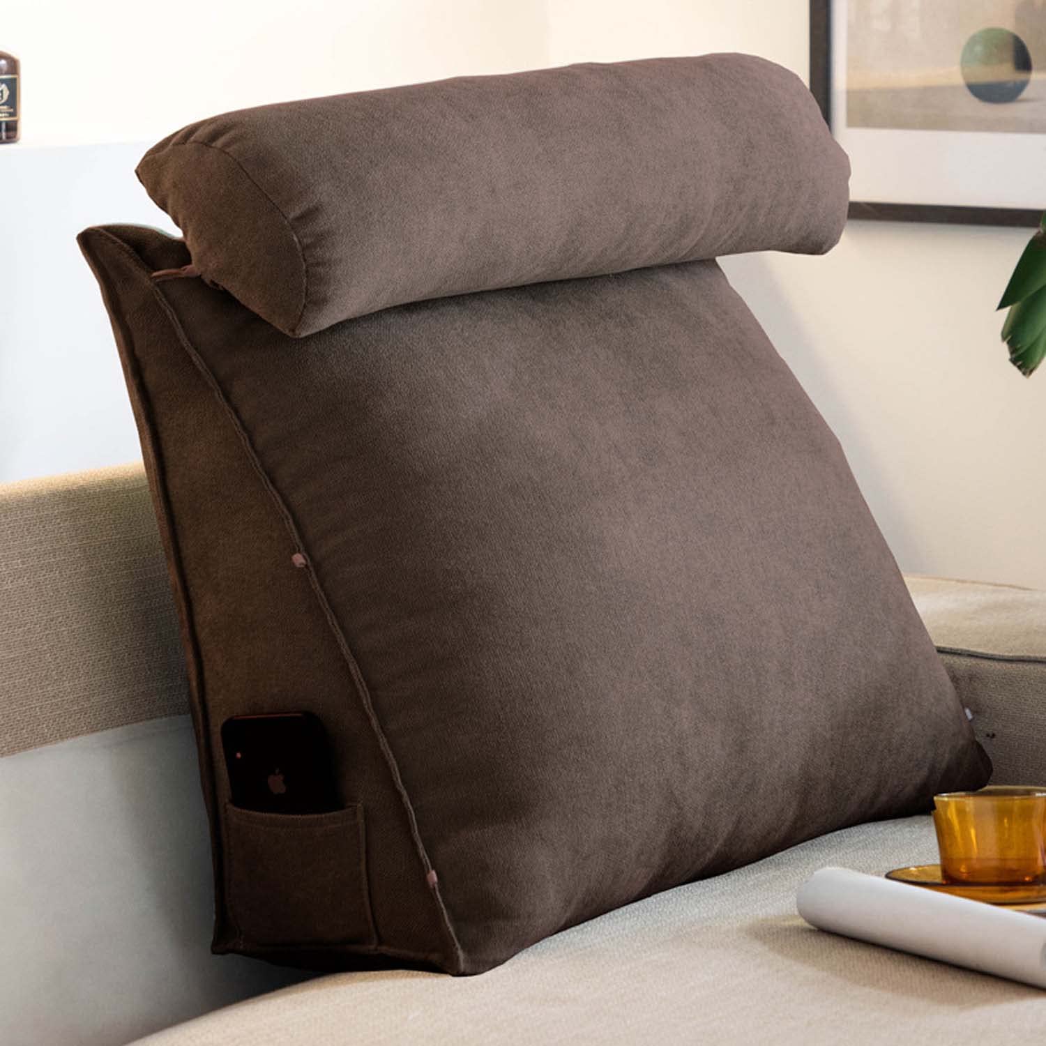 Adjustable Wedge Pillow for Neck and Back Support - GeRRiT - Ideal for Reading in Bed or on the Sofa - Comfortable and Versatile Pillow