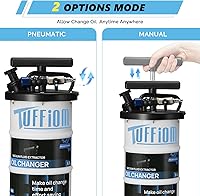 Vista 2 de TUFFIOM Bomba extractora de aceite de 6.5L, extractor de líquido de vacío neumático/manual para cambio de aceite automotriz, camión, cortacésped