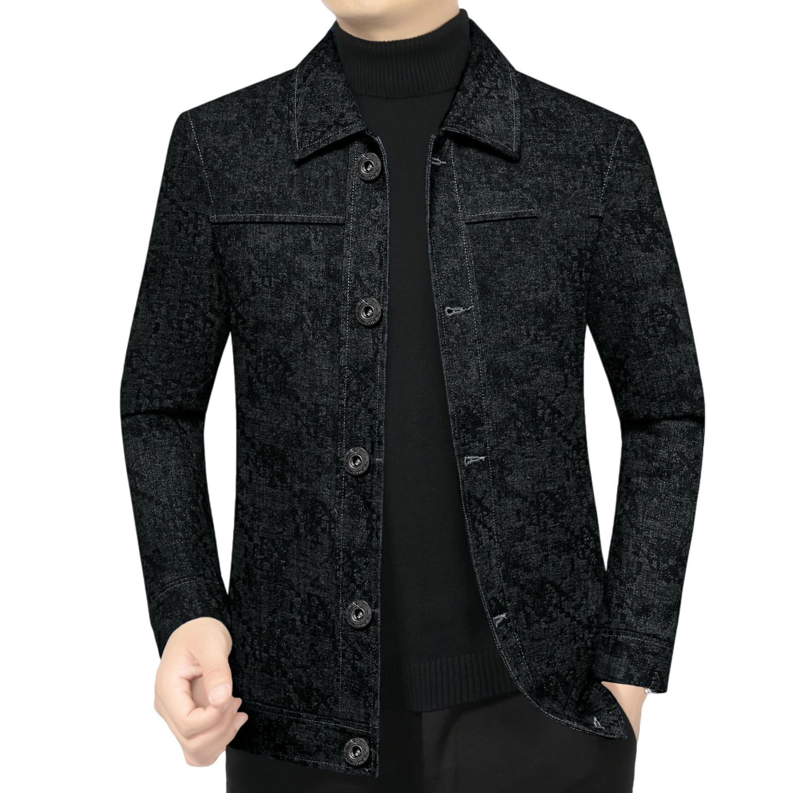 Veste décontractée homme à revers pour l'automne - 7