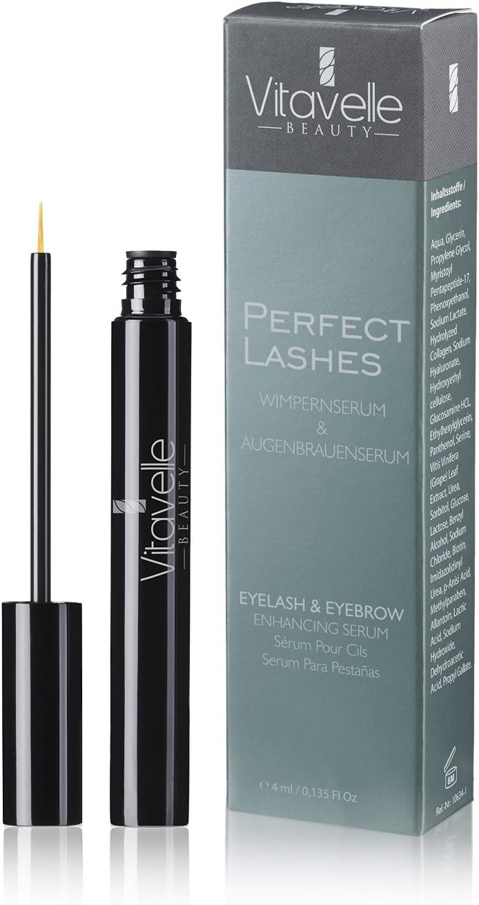 Perfect Lashes Eyelash-Serum 4 ml. without Prostaglandin I Made in Germany I Eyelash Growth Serum I Eyelash Enhancer I Eyelash-Booster