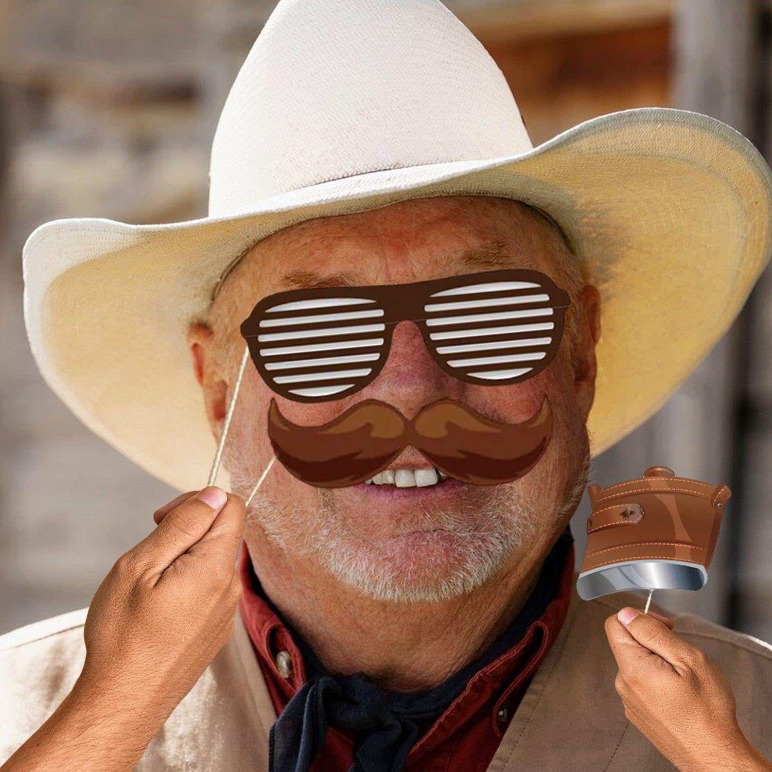 25 Accessori Per Foto A Tema Cowboy - Props Per Feste E Compleanni - Foto 4