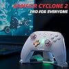 GameSir Cyclone 2 Multiplatform Wireless Controller- TMR Electromagnetic Joysticks&Hall Effect Switch triggers,6-axis Gyro Gaming Controller for Switch/PC/iOS/Android/Steam (Phantom White Bundle)