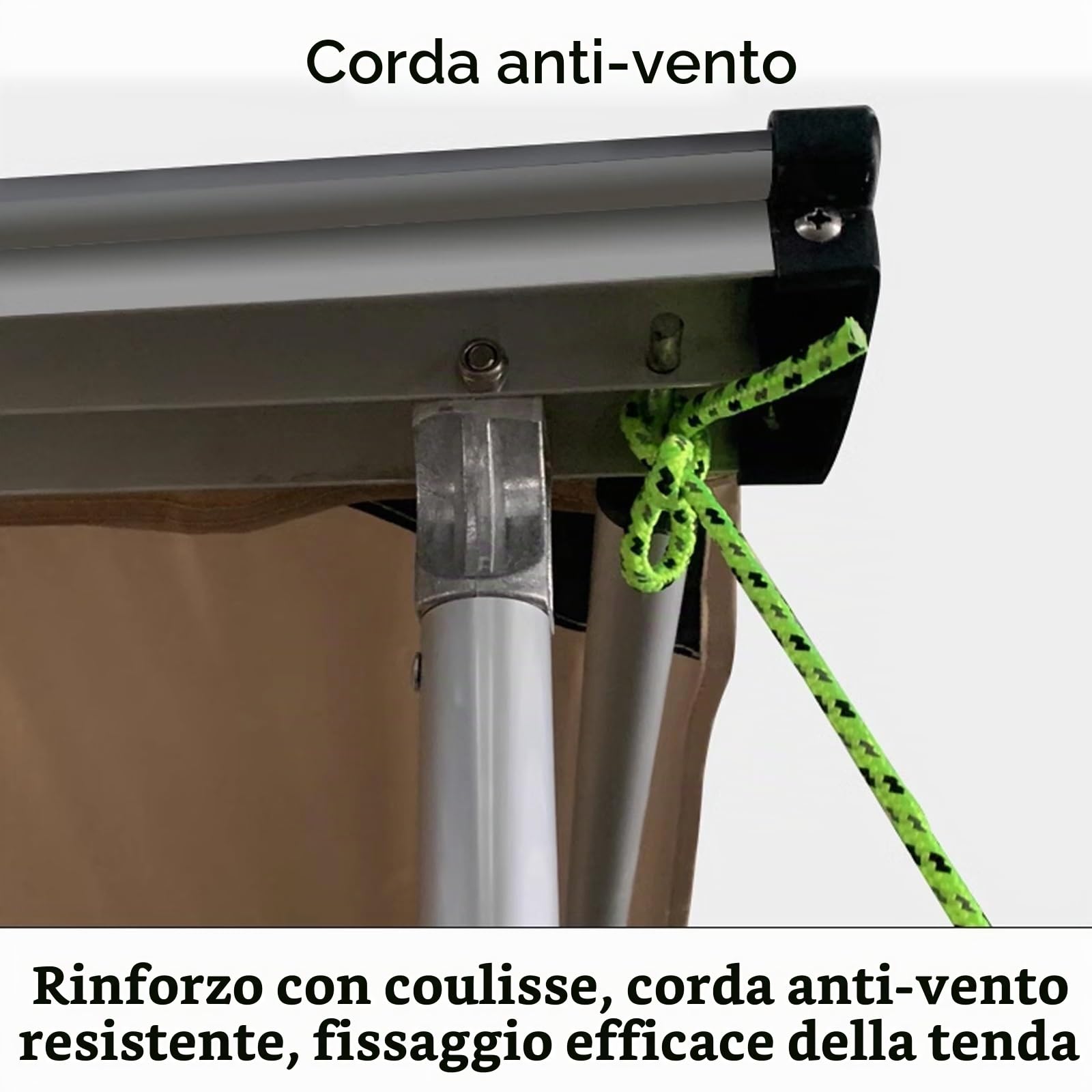 Tenda per Camper Tendalino Auto Retrattile, Tendalino Esterno per Auto Overlanding Tessuto Oxford 420D Tendine Estraibili per Veicoli Resistenti alle Intemperie, per SUV/Camion/Van (Size : 160