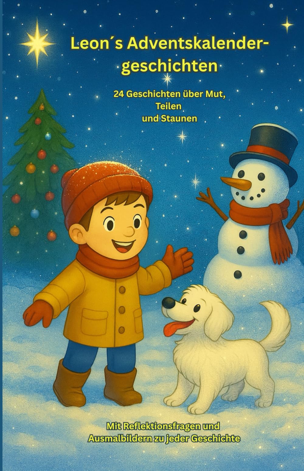 Leon´s - 24 Adventskalendergeschichten: Geschichten über Mut, Teilen und Staunen, mit Reflektionsfragen und Ausmalbildern zu jeder Geschichte.