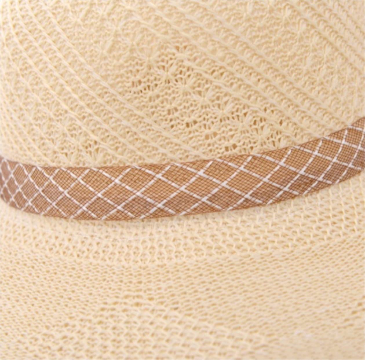 Visera Sombrero de Sol Sombrero De Verano para Mujer, para El Sol, Playa con Cinta para, Paja Informal Transpirable Viaje