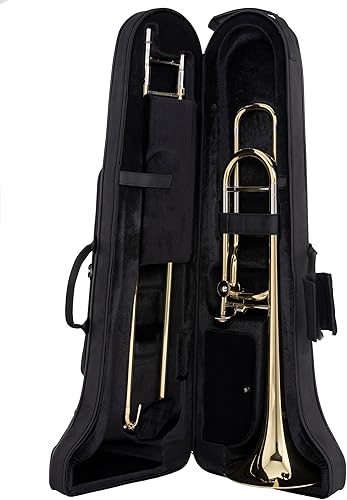 WISEMANN TROMBONO, Trombón Tenor DTB-280, BbF, Diámetro grande y campana, wboquilla y estuche