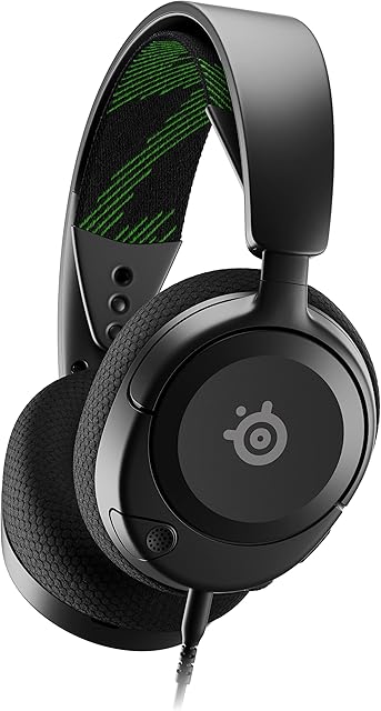 SteelSeries Arctis Nova 1X - Gamingowy zestaw słuchawkowy do wielu systemów Przetworniki Hi-Fi Dźwięk przestrzenny 360° Mikrofon z funkcją redukcji szumów Przewodowy, Czarny