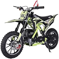 Vista 13 de X-PRO Hawk - Mini bicicleta de cross, motocicleta de gasolina de 4 tiempos! Bicicleta de pit 40CC, arranque manual, ruedas de 25 cm! (Rosa)