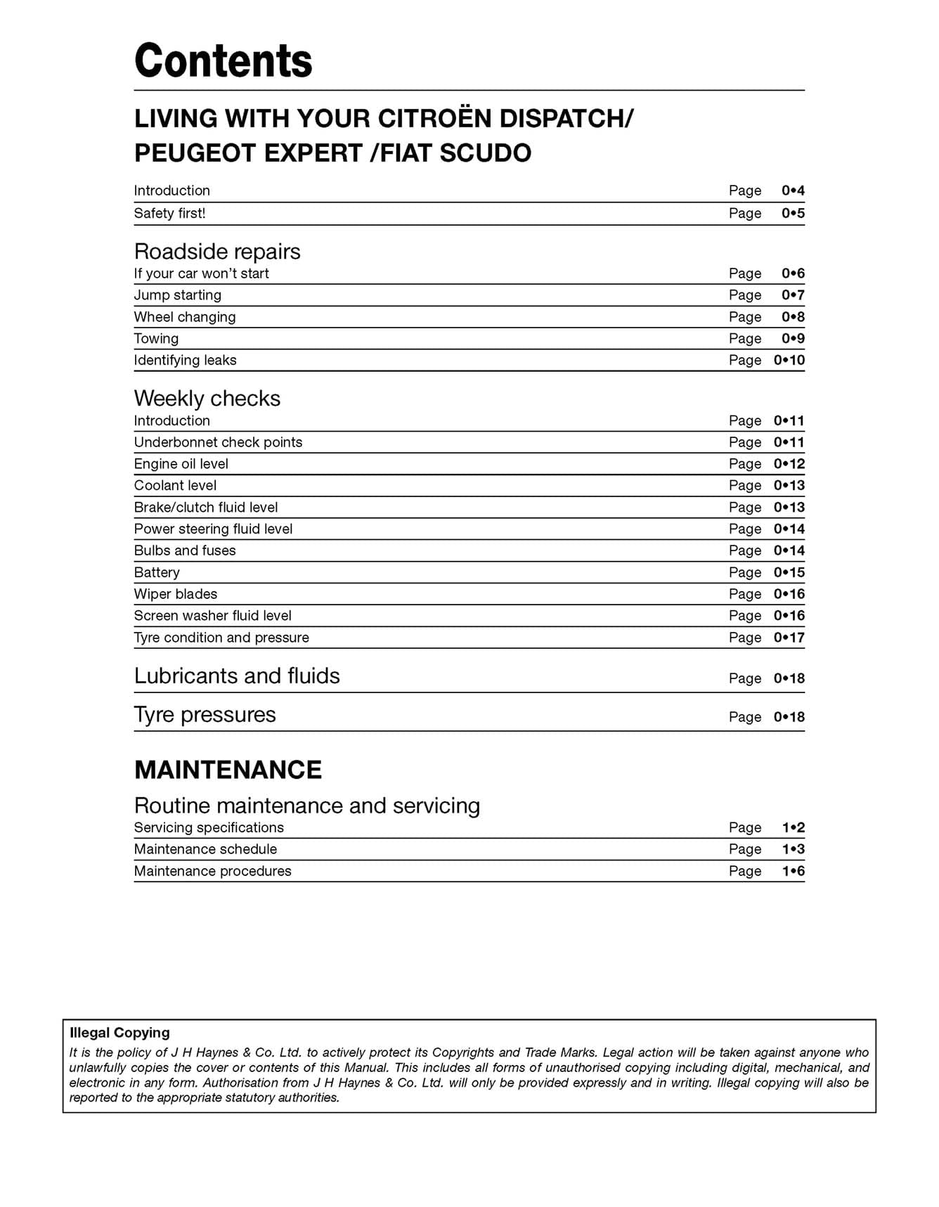 Citroen Dispatch, Peugeot Expert & FIAT Scudo Diesel ('07-Aug '16) 56 to 16