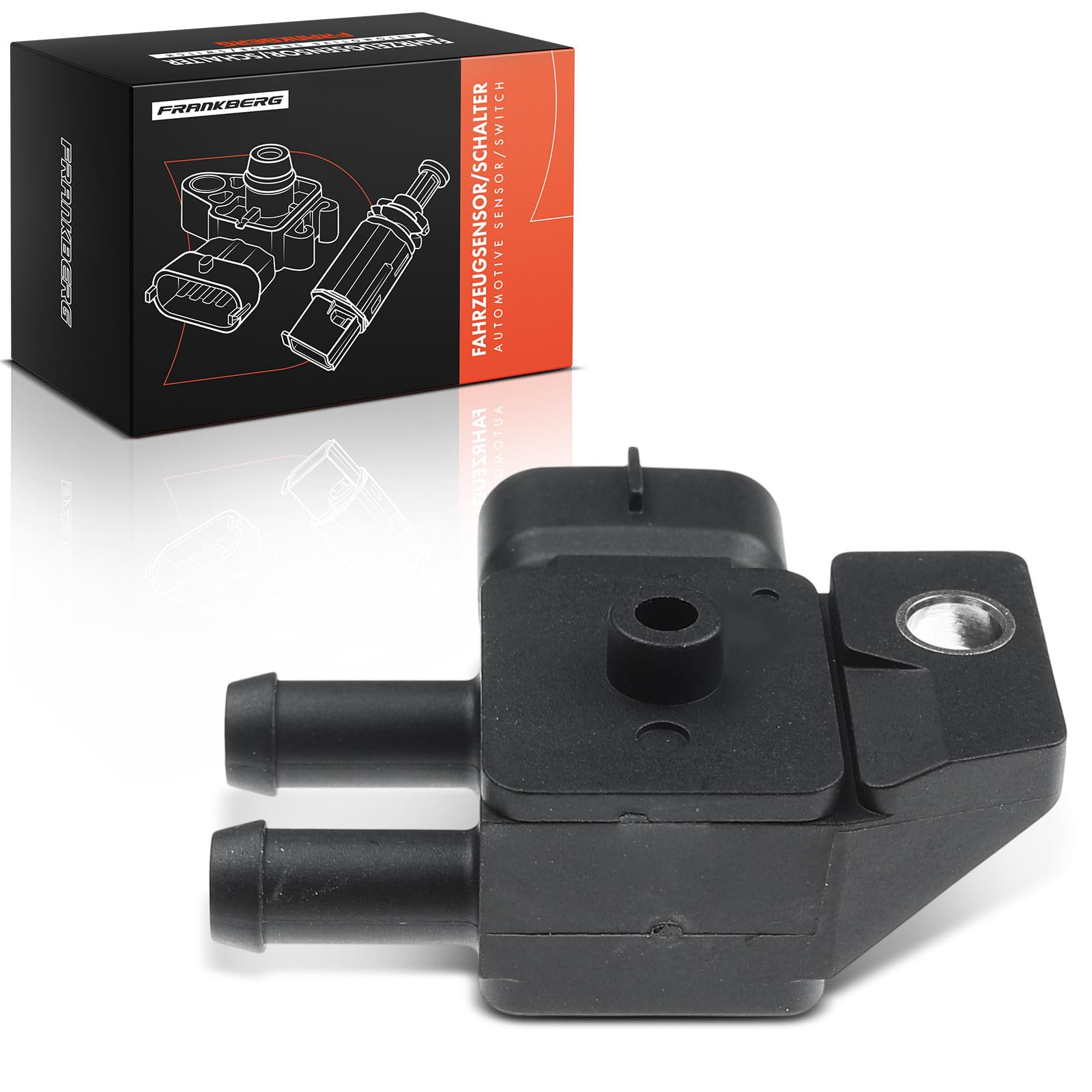 Frankberg Sensore pressione differenziale Pressione gas di scarico 3-Poli Compatibile con Qashqai II SUV J11 J11 i30 FD Sportage SL i40 CW VF i30 Station Wagon GD Replace# 392102A800