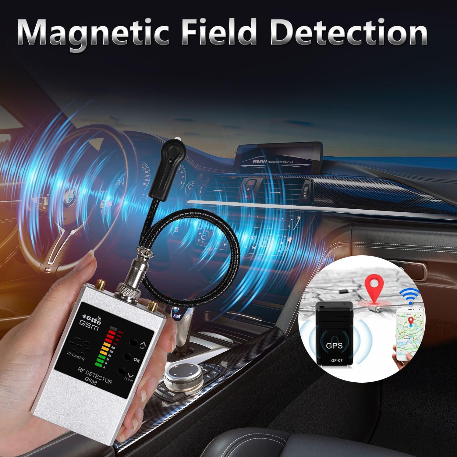 Professional Multi-Function Camera Detector with 10 Level Sensitivity for Hotel, Office,Car