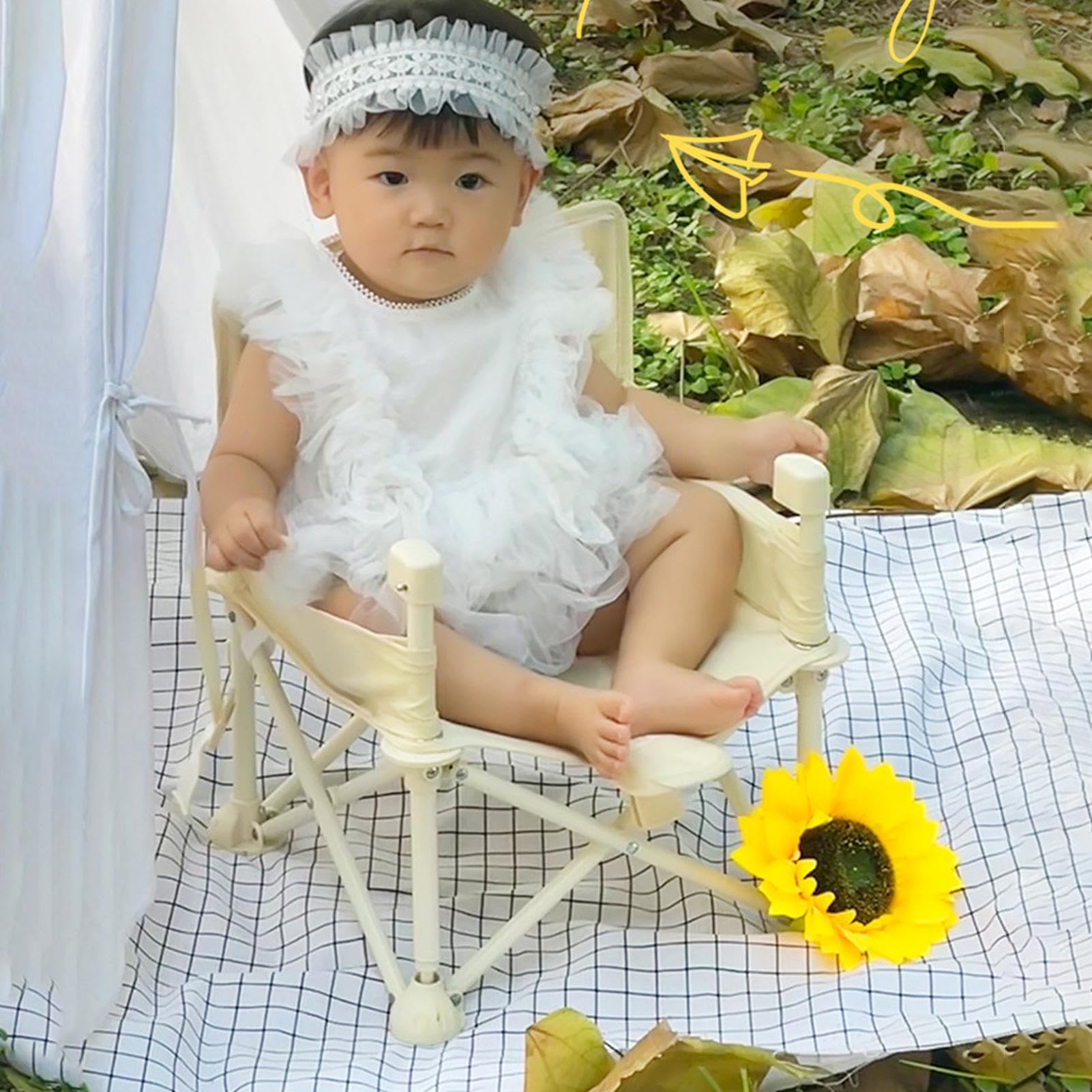 Chaise De Plage De Camping | Rehausseur Pliable Portable Pour Bébé | Chaise D'alimentation Pour Tout-petits, Chaise D'appoint De Voyage Pour Bébés, Chaise D'appoint De Pique-nique, Chaise D'alimentati