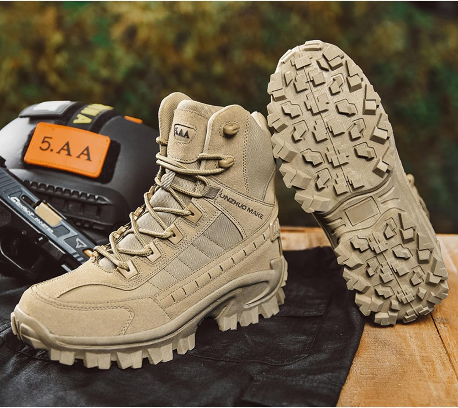 Men’s Work Boots Combat boots, wear-resistant training boots, outdoor hiking and mountaineering shoes