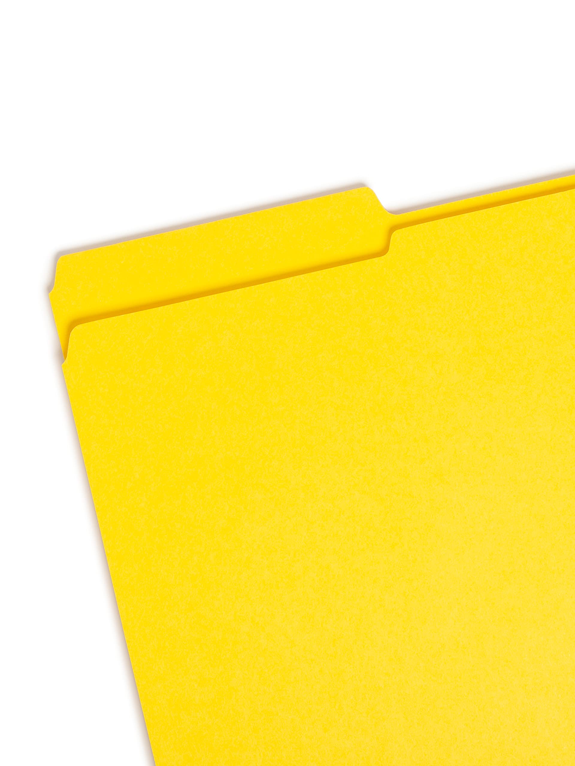 Smead Colored Folders Reinforced Tab Legal Yellow Plastica Giallo
