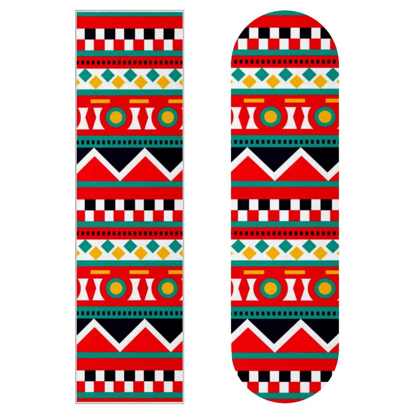 Boho Bohemia Skateboard-Griptape, Schleifpapier, Longboard, Aufkleber, Roller, Deck, Sandpapier, Pink, 2 Stück