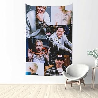 SWEQLM996 Pete Music Davidson Tapestry Hanging Wall Retro Art Print Mural Bedroom Living Room Dorm Home Decor 60x40inch