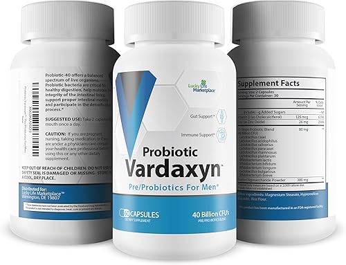 Miniatura 4 de Probiotic Vardaxyn - Nuestra mejor fórmula masculina premium - Pre/probióticos para hombres - Fórmula probiótica masculina para apoyar la salud