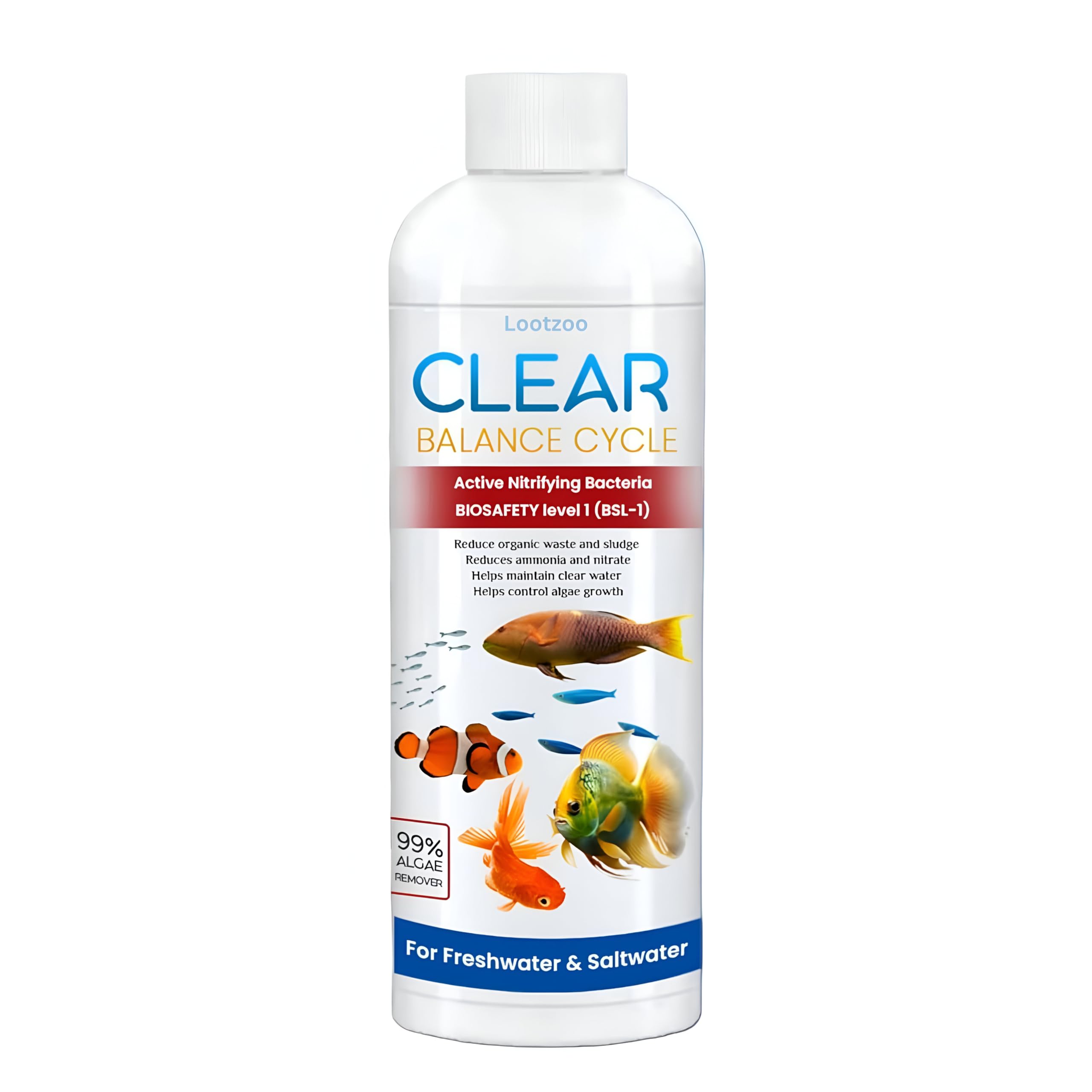 Fish Tank Water Cleaner (200ml) | Suitable for Fresh Water | Cloudy Water Remover for Crystal Clear Aquarium Water