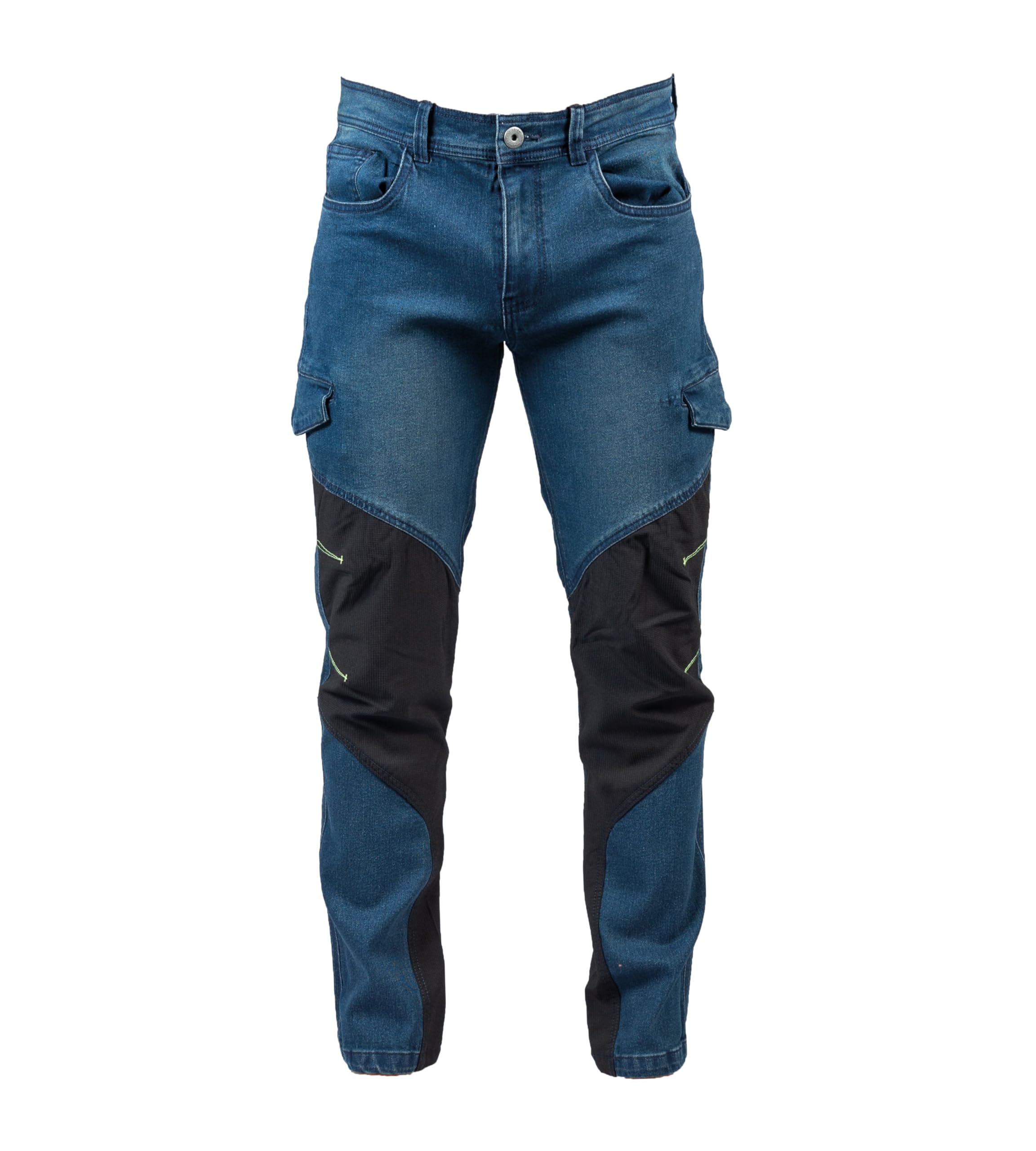 JRC Austin Tech Man Pantalone Jeans da Uomo Multitasche Elasticizzato Tessuto Prelavato da Lavoro