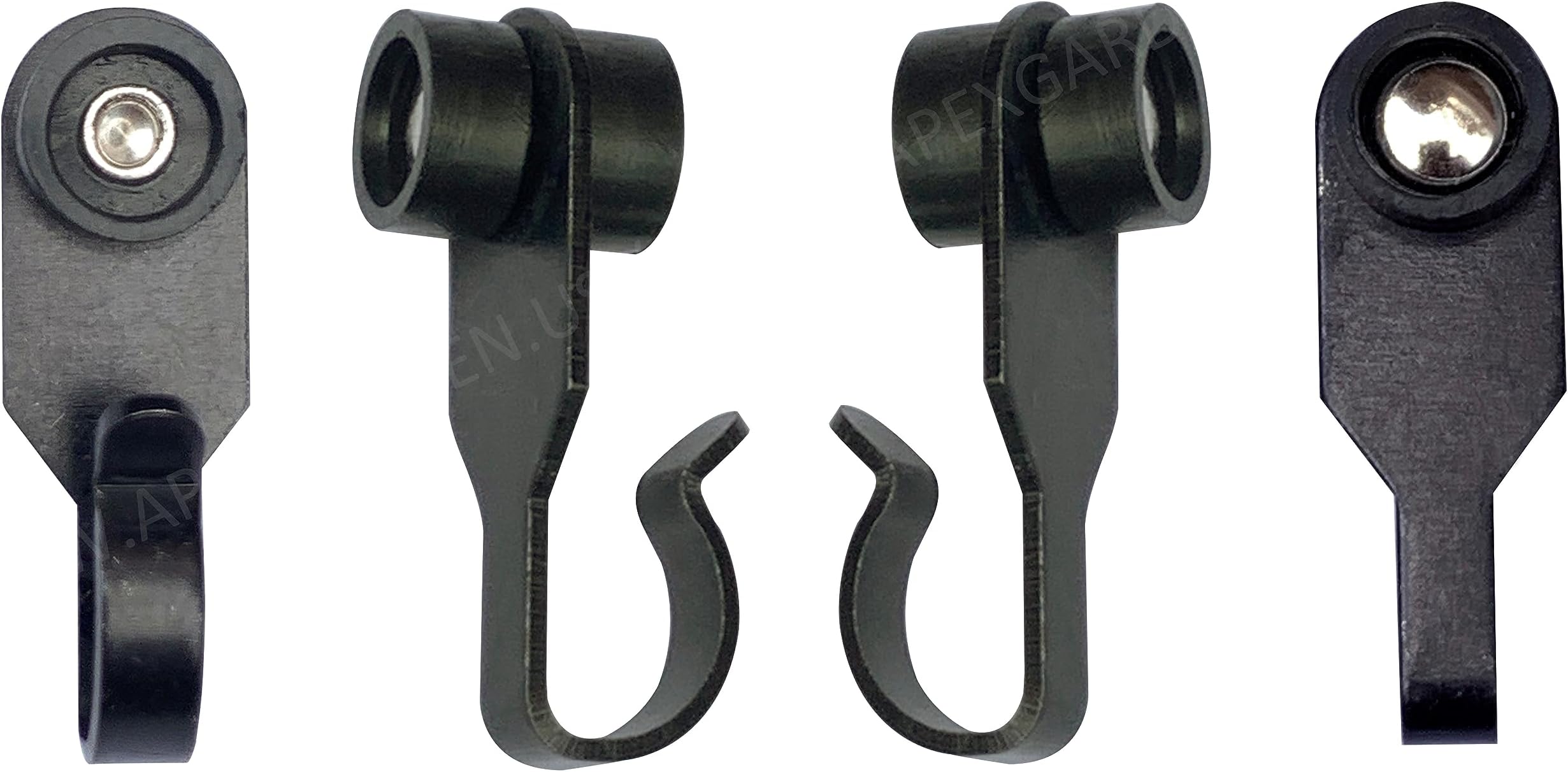 Steel Metal Slide Curtain Track Hooks with Wheels for Gazebo Curtains/Mosquito Net Screen/Rails and Tracks of Gazebo - Quantity of 36 -