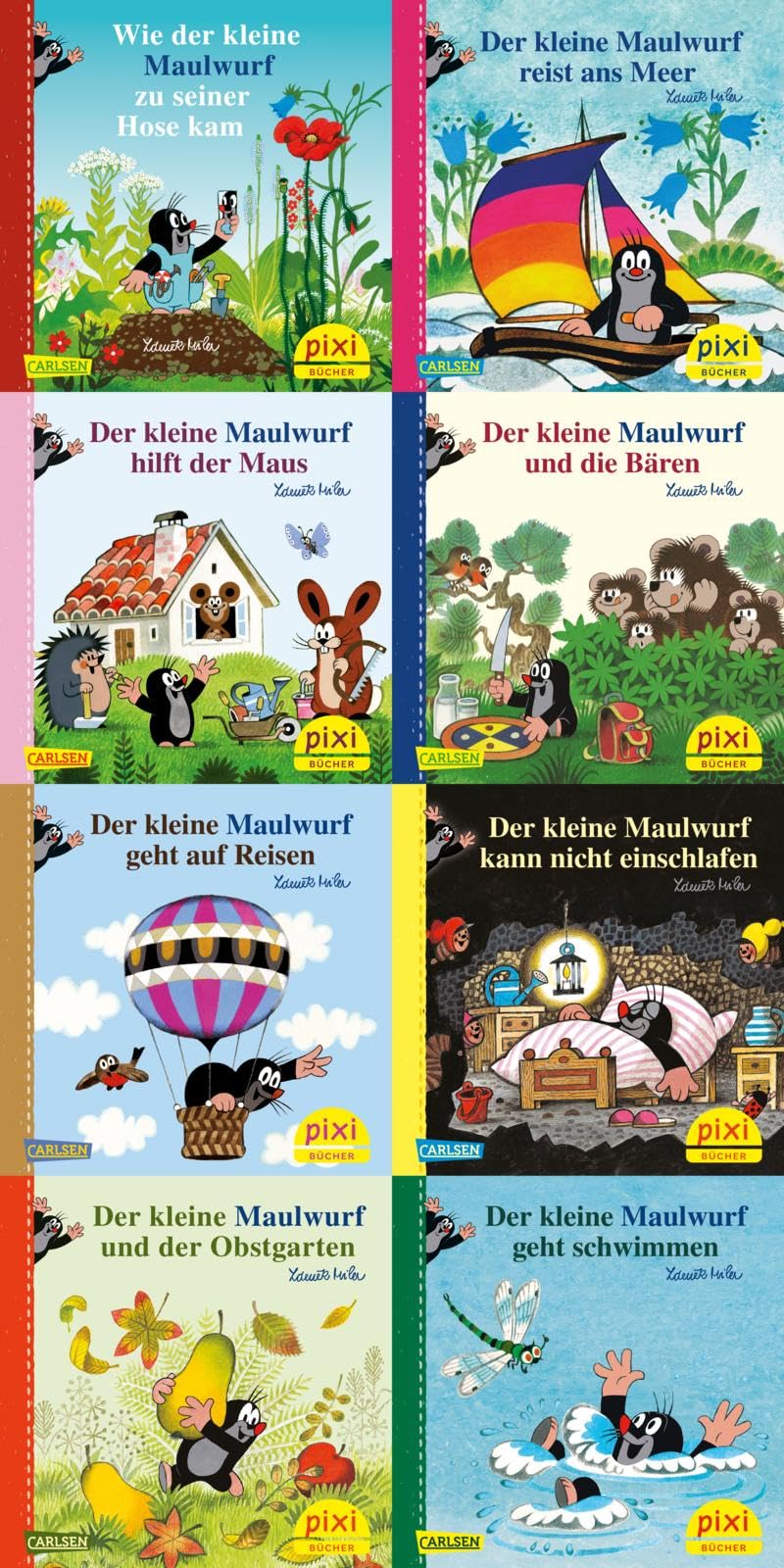 Pixi 8er-Set Der kleine Maulwurf – Acht Geschichten (8x1 Exemplar)