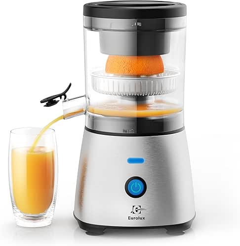 Eurolux Electric Citrus Juicer Stainless Steel | Premium Hands-Free One-Touch