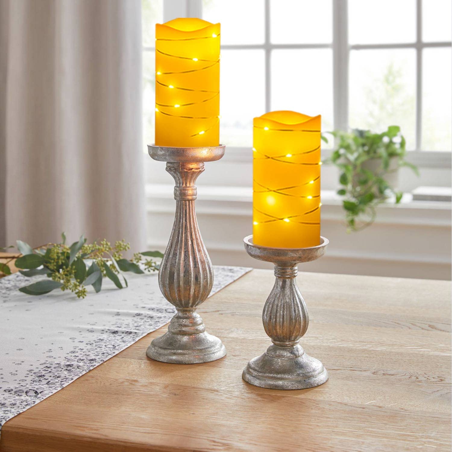 Chandelle Led Kakoya Lot De 5 Bougies LED Sans Flamme Vacillante Avec Minuterie Pour Une Ambiance Romantique Et Chandelier De Noel