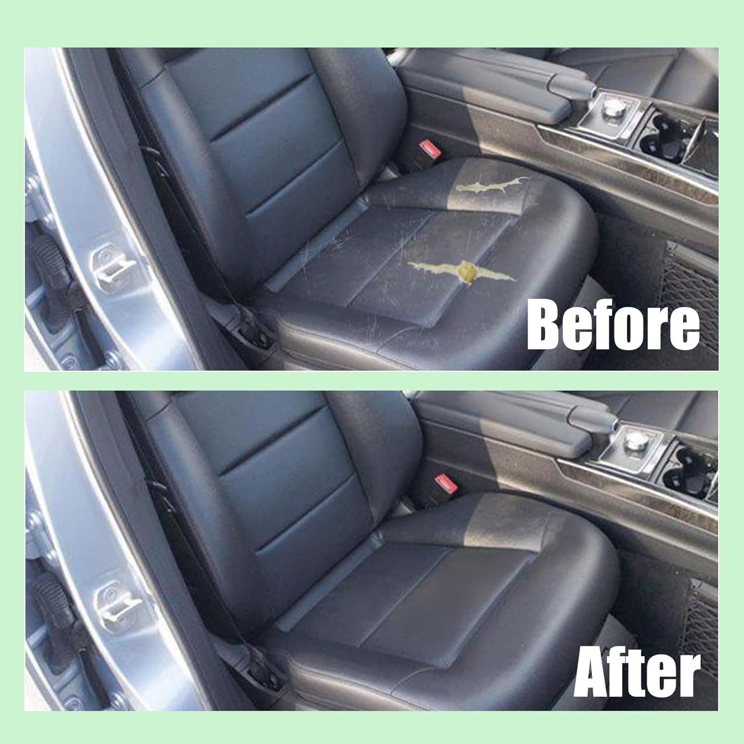 Priprilod Black Leather Driver Side Bottom Replacement Seat Cover Compatible with Mercedes Benz E350 E550 Cover 2010 2011 2012 2013 2014