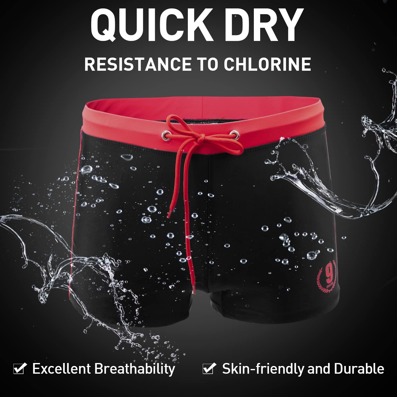Arcweg Costume da Bagno Uomo Coulisse Pantaloncini Calzoncini da Bagno Elastico a Vita Bassa Boxershorts Slip Nuoto Spiaggia Mare Piscina