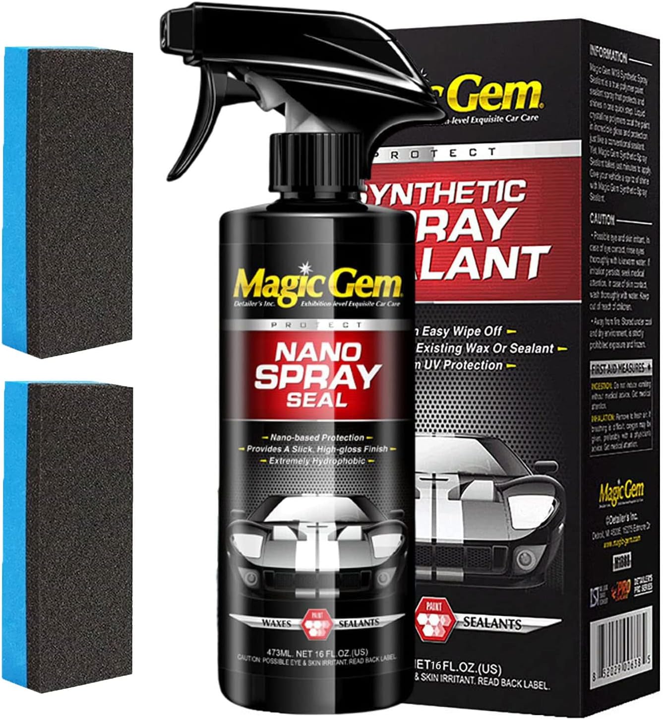 Yaepoip Magic Gem Nano Spray Seal, Car Wax Polish Spray, Automotive ...