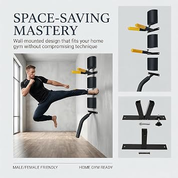 Wing Chun Dummy for Martial Arts Training, Wall Mounted or Portable for Tree or Soft Object