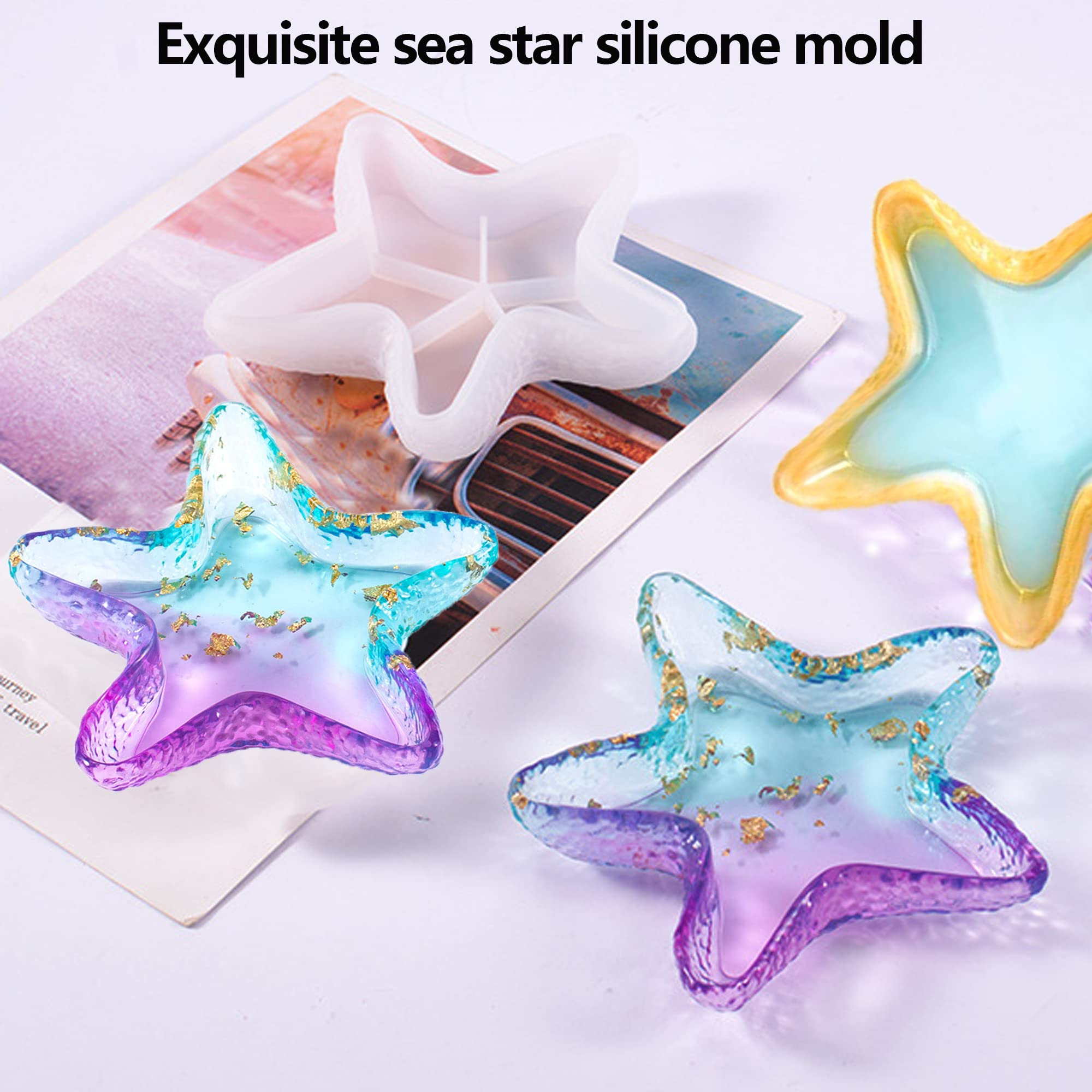 Moule Silicone Étoile De Mer Irrégulier – Plateau Résine Époxy – Moule Bijoux, Déco Bricolage & Artisanat