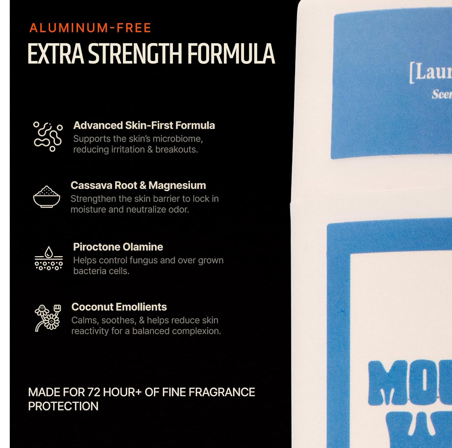 Aluminum Free Deodorant | Extra Strength 72 Hour Protection for Women & Men | With Natural Extracts, Skincare & Antimicrobial Enzymes (Oud, Black Rose, Cedar Wood) - Image 5