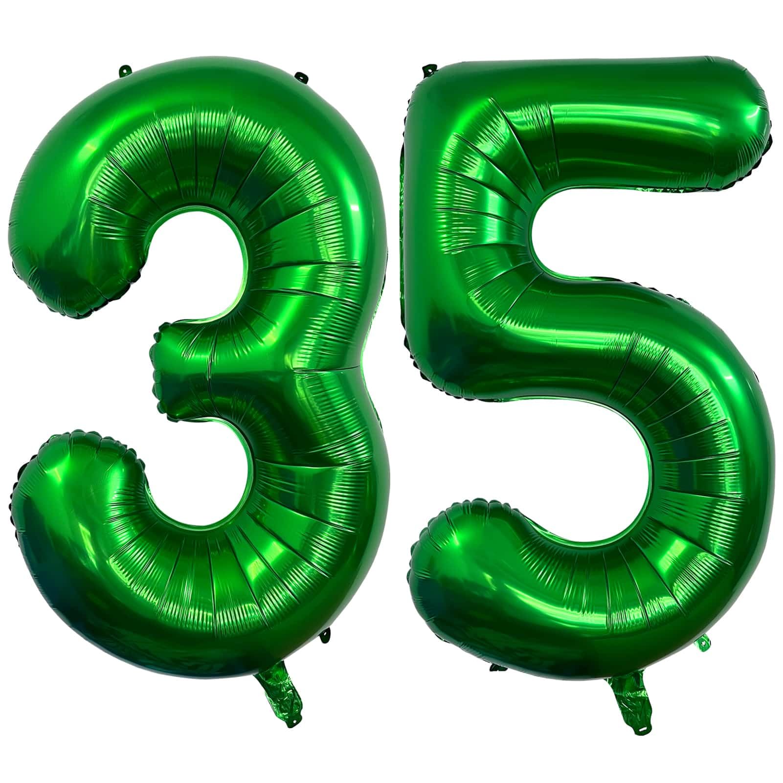 Number 35 Dark green Balloons 40 Inch Giant Dark green Foil 35 Helium Balloons for 35th Dark green Birthday Party Supplies 35th Anniversary Events Decorations