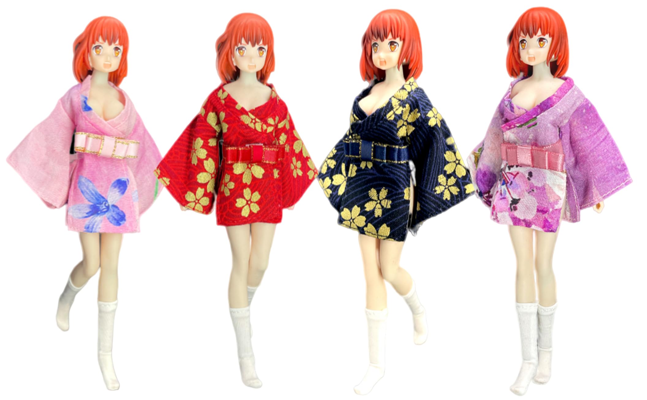 Amazon.co.jp: HiPlay 1/12 着物 和服 服装セット 日常 可動