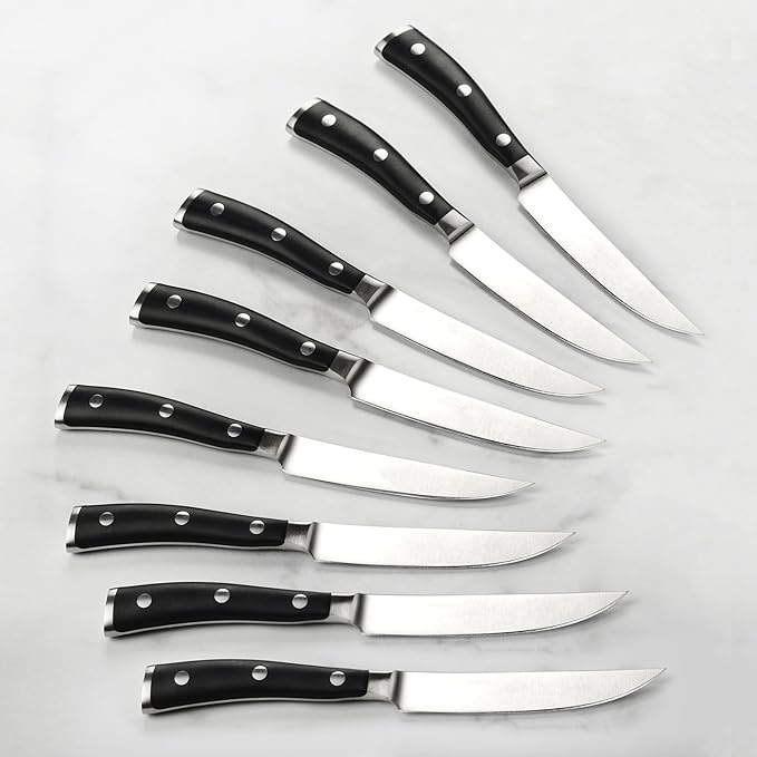 Set 8 Cuchillos Acero Inoxidable con Estuche Madera miniatura 6