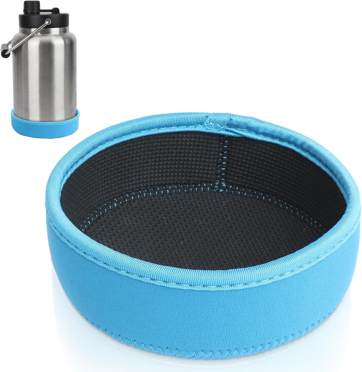 Boot for RTIC Water Bottles Half Gallon - Shock-Absorbing Base Cover, Non-Slip Bottom Protector Quiet Design BPA-Free (Blue)