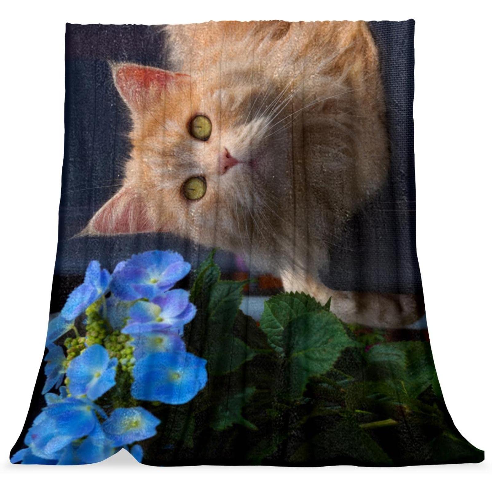 Couverture de lit chat et fleur TBOUOBT contre le froid des enfants