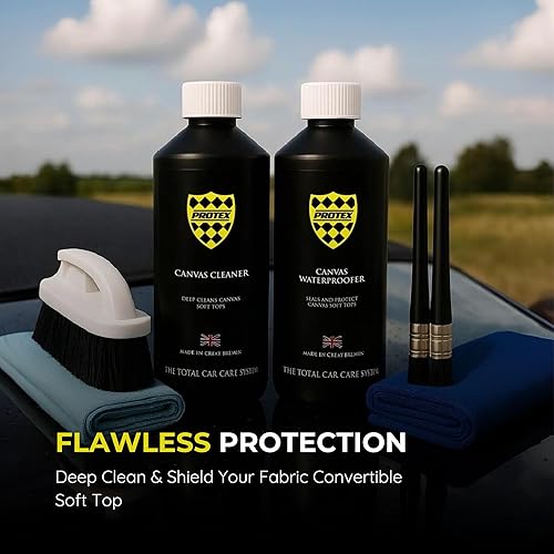 Vista 6 de PROTEX Kit de cuidado superior suave convertible con limpiador de lona e impermeabilizante - 16.9 fl oz, EL KIT DE CUIDADO COMPLETO