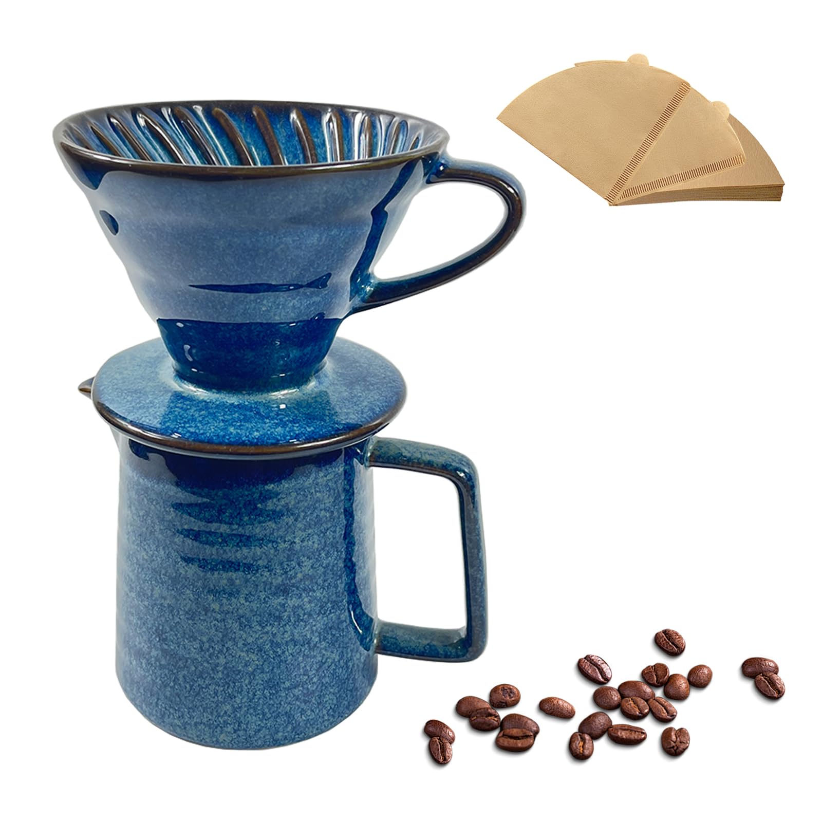 DYUEXI Ceramic Pour Over Coffee Maker Set