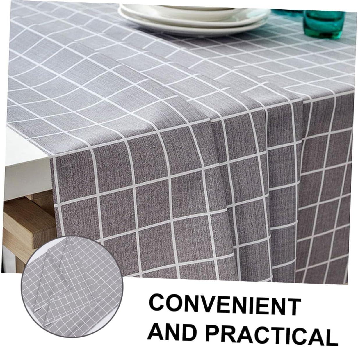 PVC Tablecloth with Classic Stripe Pattern Outdoor Table Cover for Parties and Weddings Stylish Home Decoration
