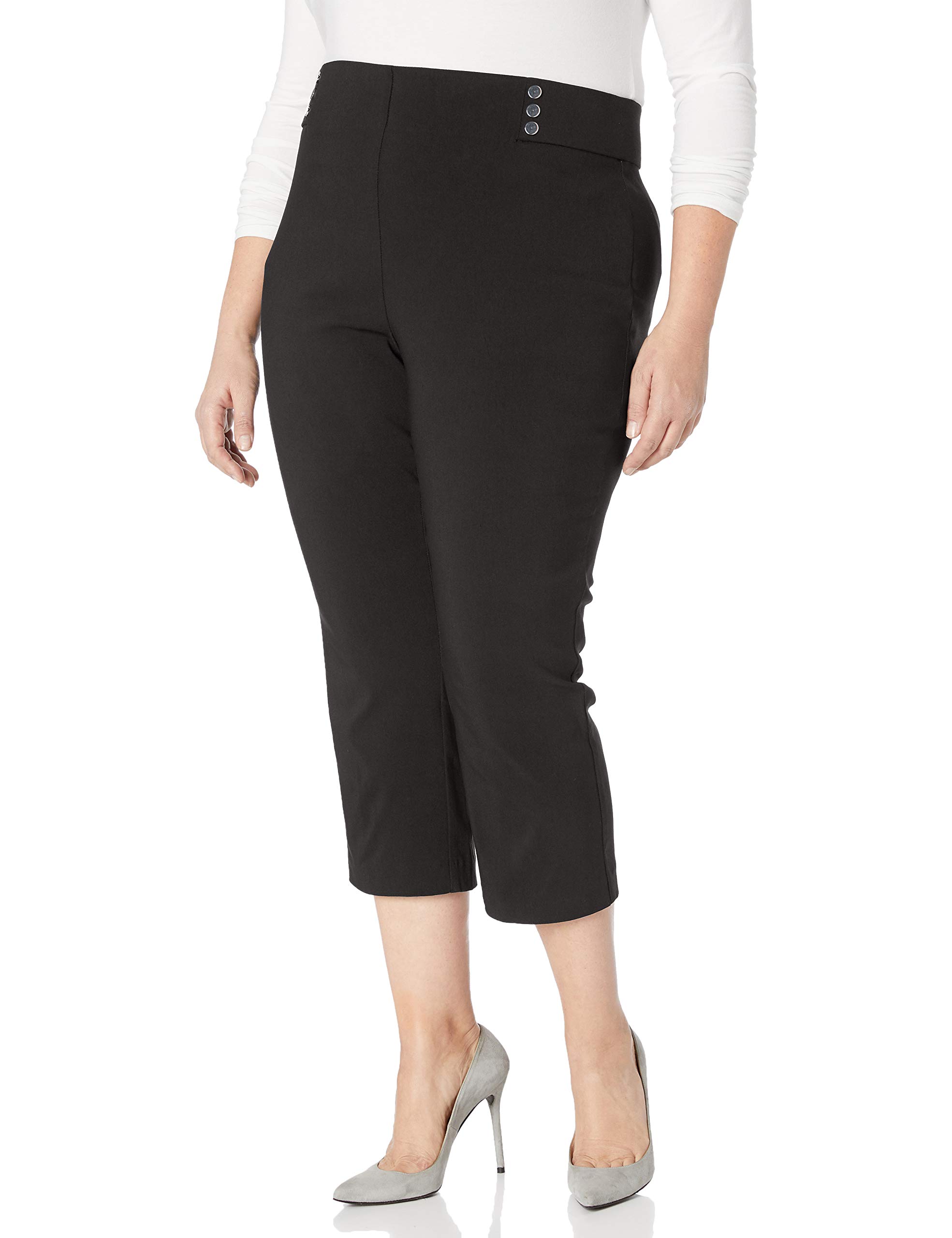 Rafaella Womens Rafaella Womens Plus Size Supreme Stretch Capri