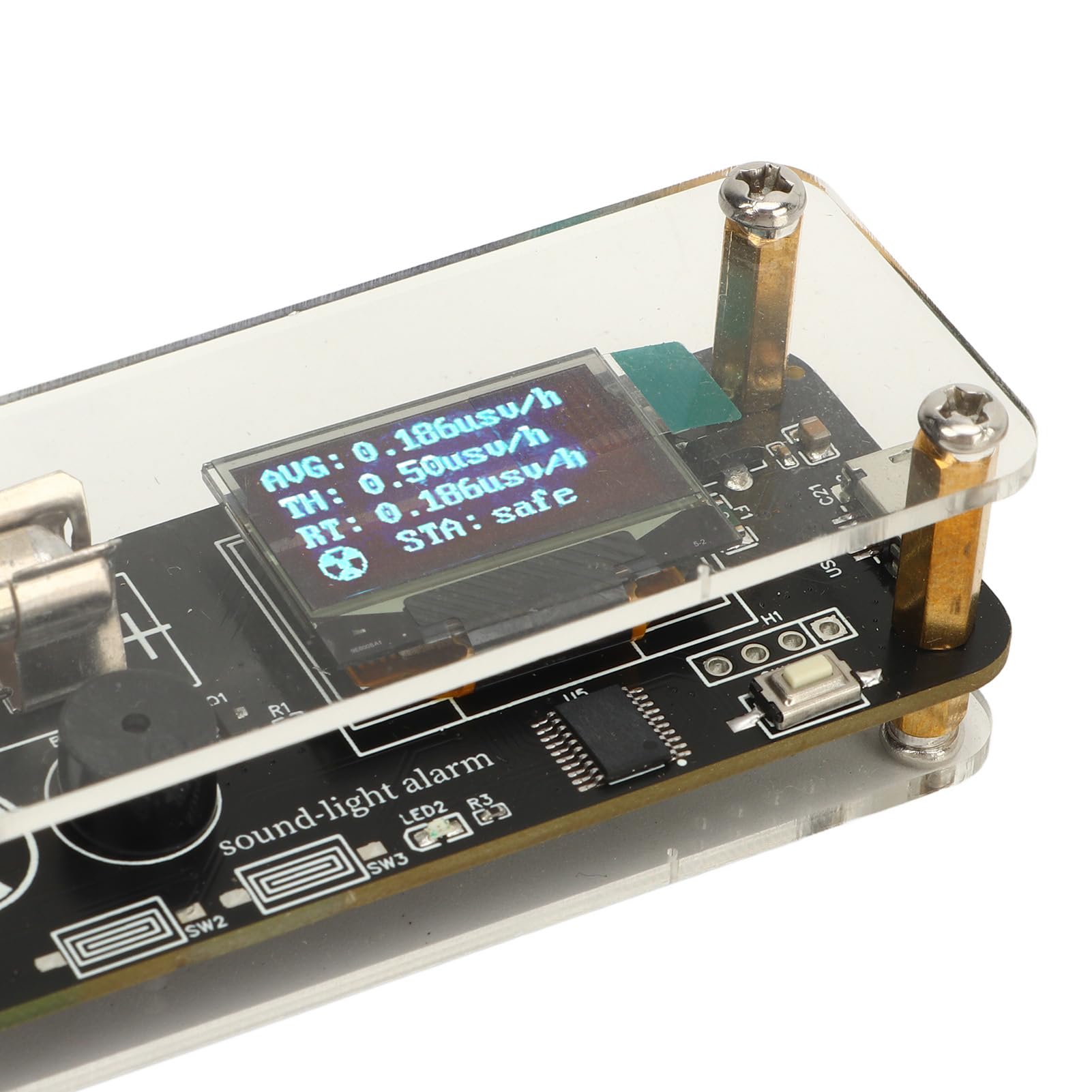 Tragbares USB-Strahlungsdetektor-Digitaldosimeter mit Ton- und Lichtanzeige