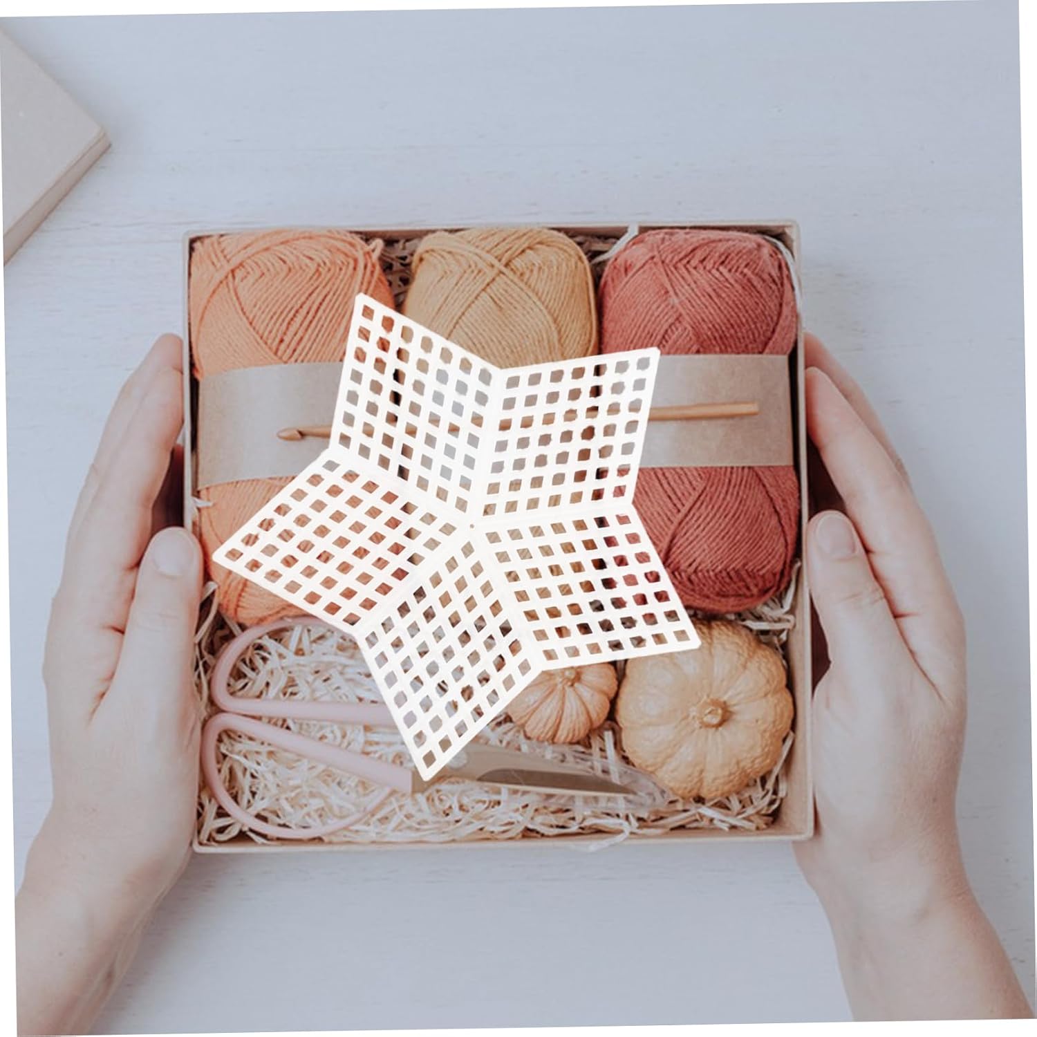 VILLFUL 25pcs Plastic Mesh Craft Sheets for Embroidery DIY Stitching Canvas Stars Hearts Flowers Butterflies Plastic Cross Stitch Sheets Yarn Crafting