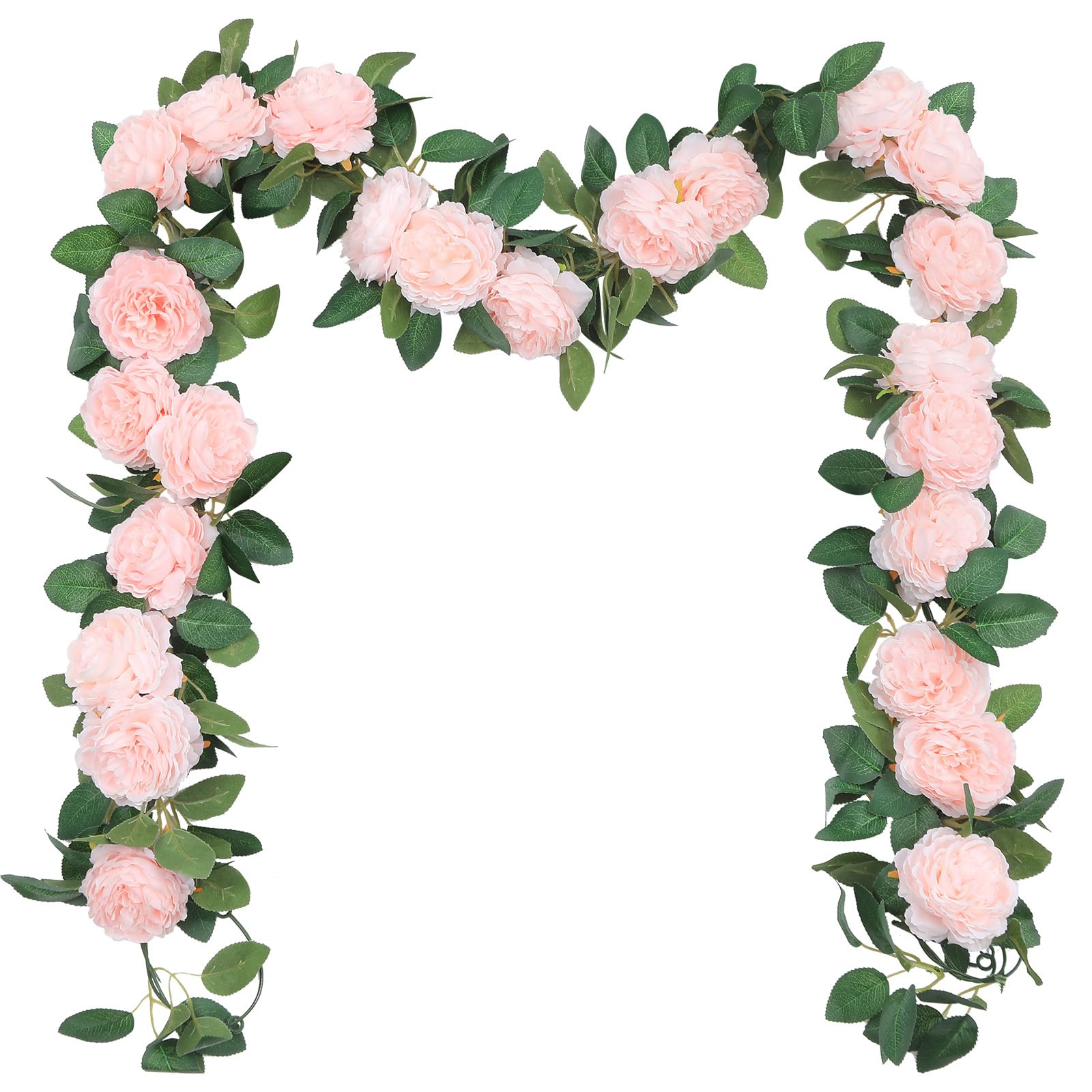 SHACOS Garland Kranz Fake Blumen Pflanzen und Blumen-Blatt für zu Hause Party Garten Weihnachten Hochzeit Dekoration