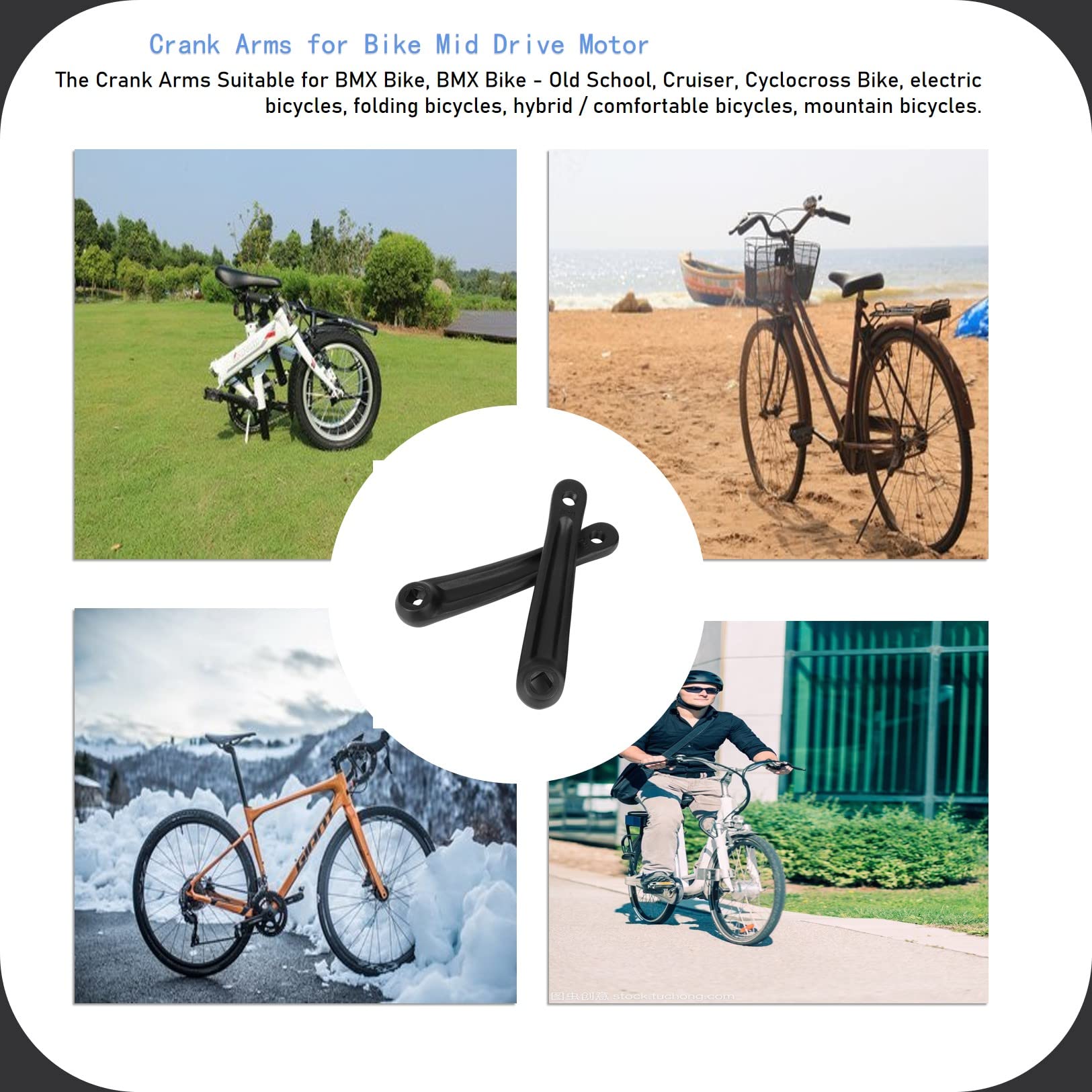 Stabile Kurbelarme Für BMX, Cruiser & E-Bike Mid Drive – Leicht, Langlebig, Einfach Montiert