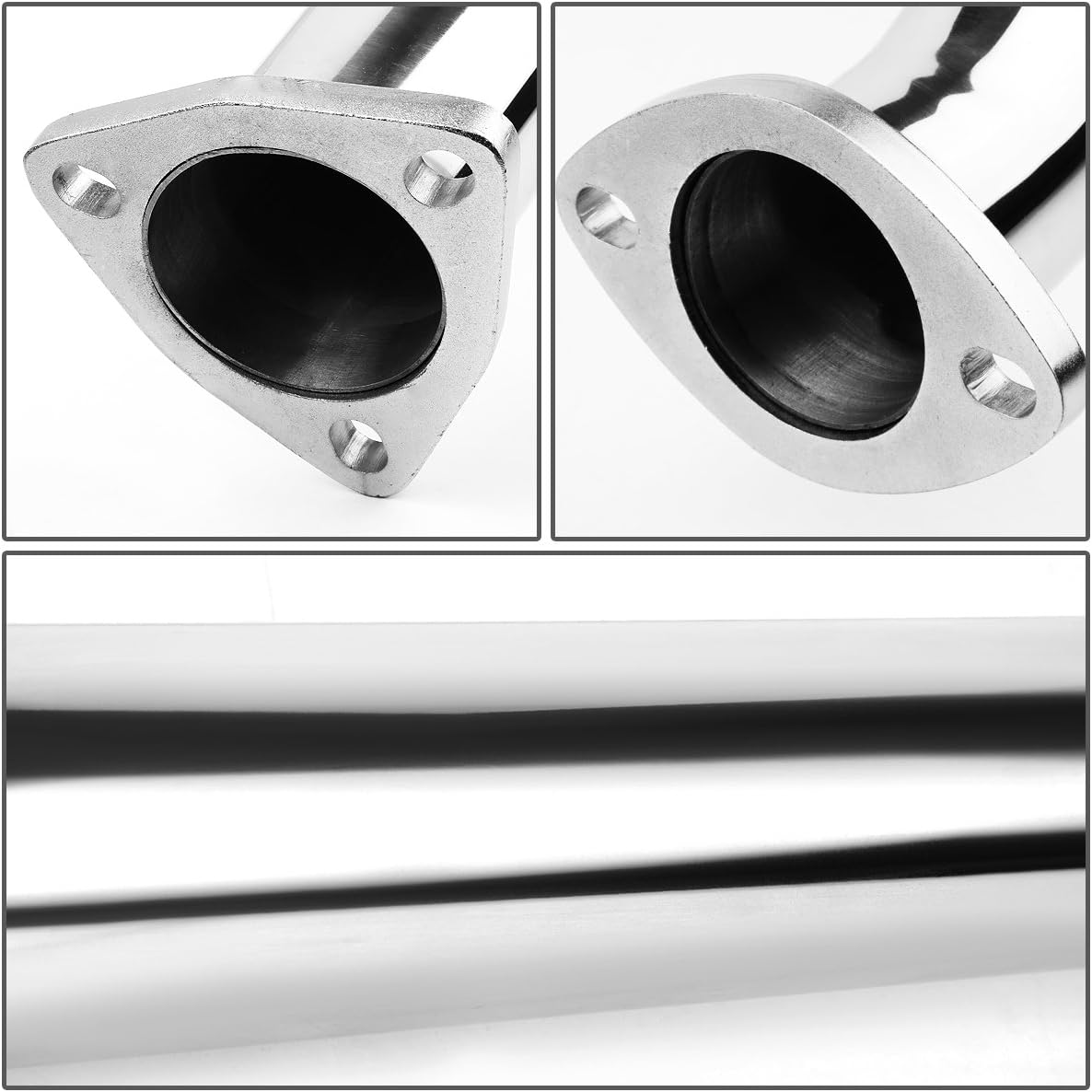 J2 Engineering J2-CBE-OS-076 Cat Back Exhaust System [Compatible with 88-91 Honda Civic 4-DR Sedan]