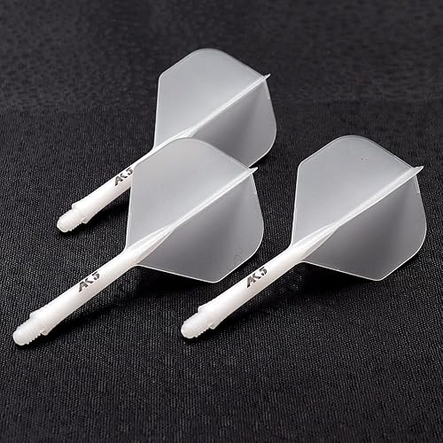 CUESOUL Rost AK5 - Eje de dardos integrado y vuelos color transparente - SML CUESOUL Rost AK5 - Eje de dardos integrado y vuelos color transparente - SML